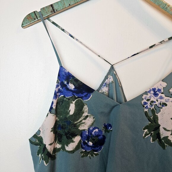 Intimately Free People Cascades Floral Halter Mini Slip Assymetrical Dress, M - Picture 5 of 10